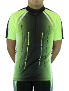 Men's Sublimated Print Race Cut Short-Sleeve Biking Cycling Jersey 